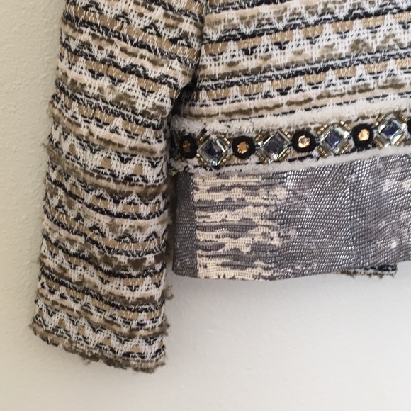 TORY BURCH tweed rhinestone blazer - Picture 6 of 6